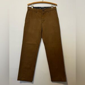 OLD NAVY Khaki Pants Ultimate Loose Built In Flex Flat Front Tan Men’s 30x32